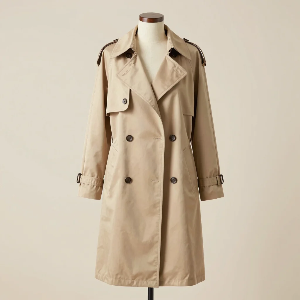 Silk-Touch Drape Trench