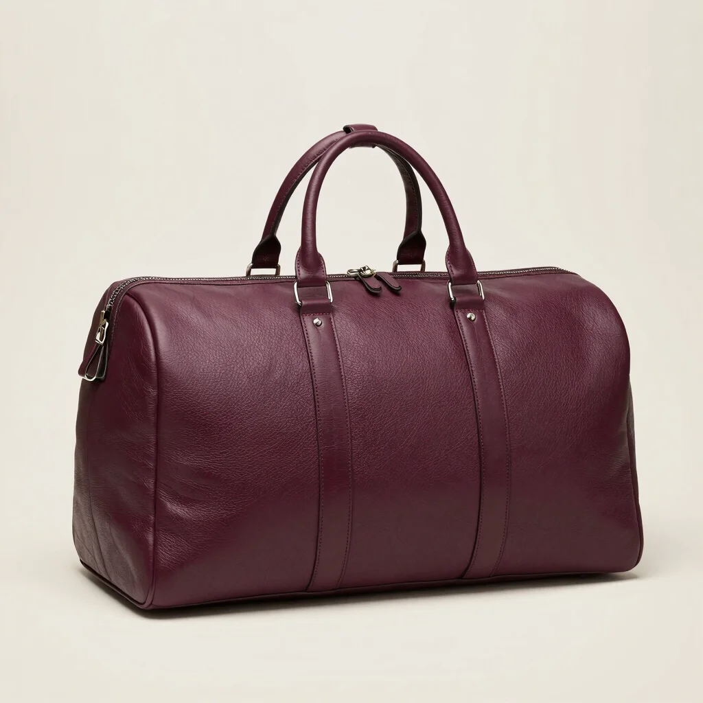 Pebbled Leather Travel Weekender